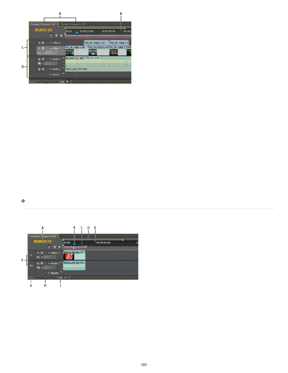 Navigate in a sequence | Adobe Premiere Pro CS6 User Manual | Page 189 / 485