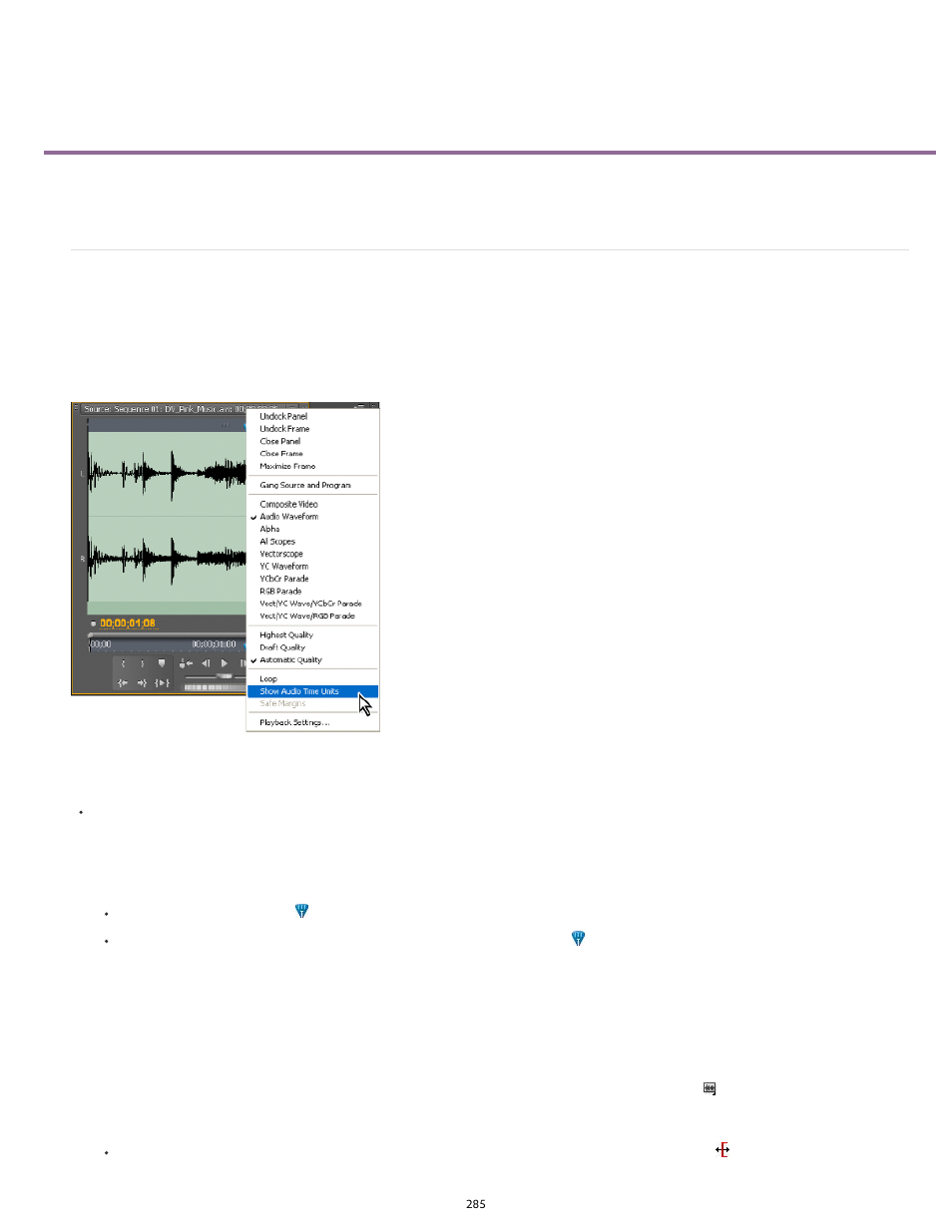 Editing audio in a timeline panel | Adobe Premiere Pro CS6 User Manual | Page 289 / 485