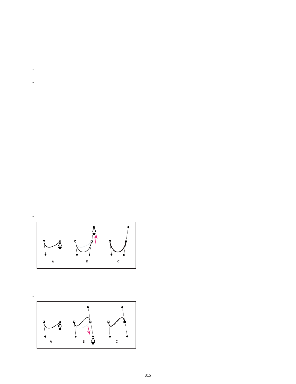 Draw curves with pen tool | Adobe Premiere Pro CS6 User Manual | Page 319 / 485