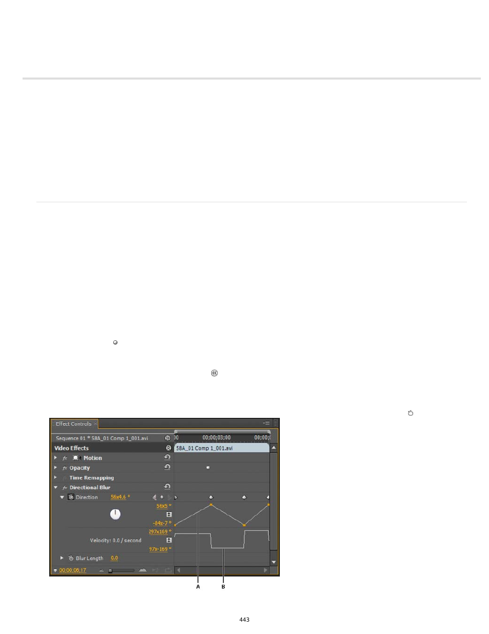 Adding, navigating, and setting keyframes | Adobe Premiere Pro CS6 User Manual | Page 447 / 485