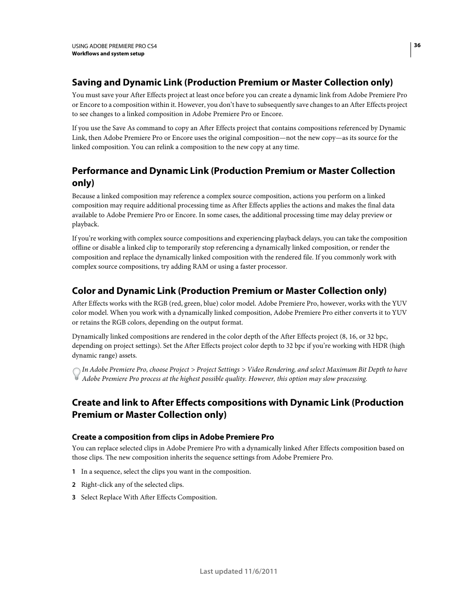 Adobe Premiere Pro CS4 User Manual | Page 42 / 491