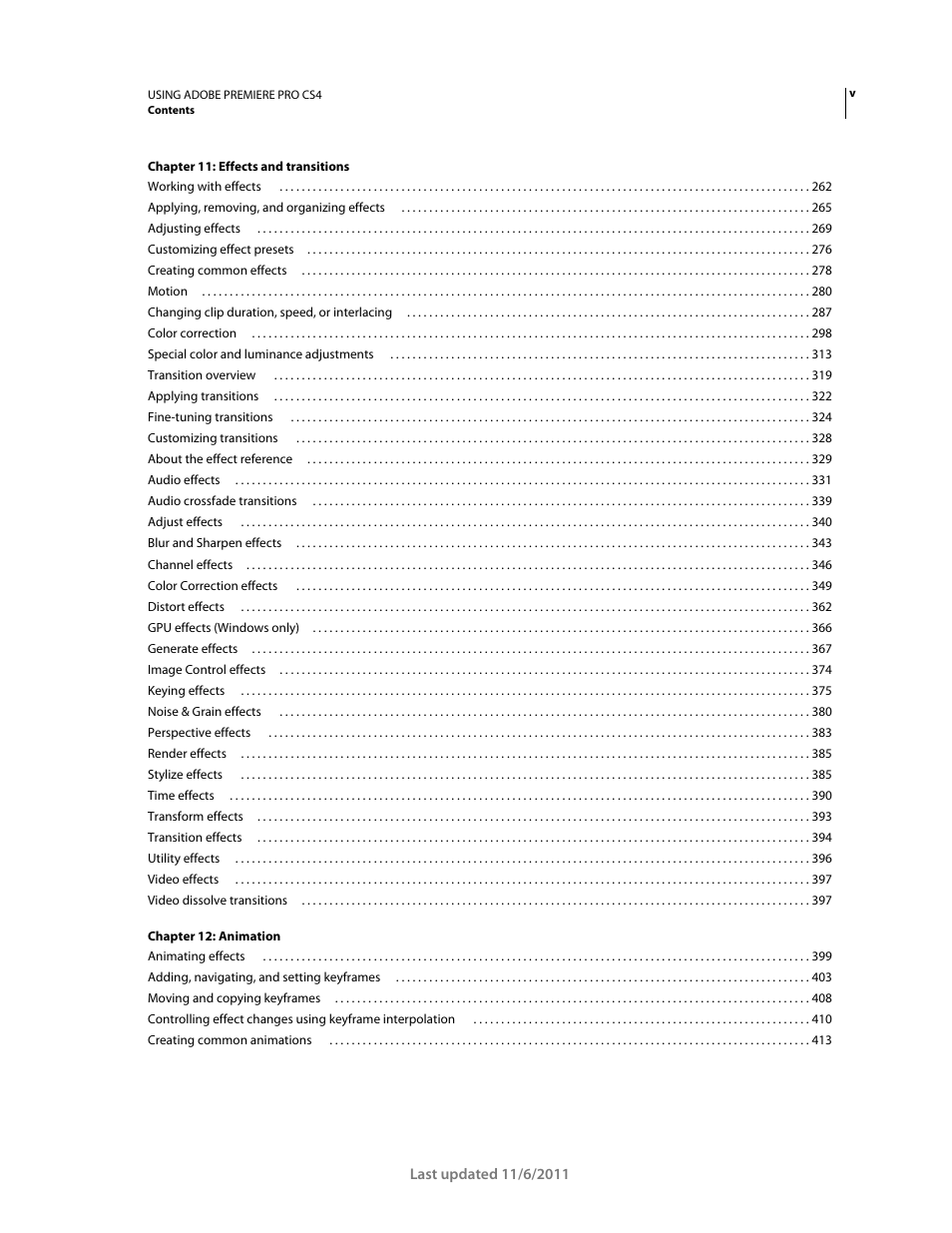 Adobe Premiere Pro CS4 User Manual | Page 5 / 491