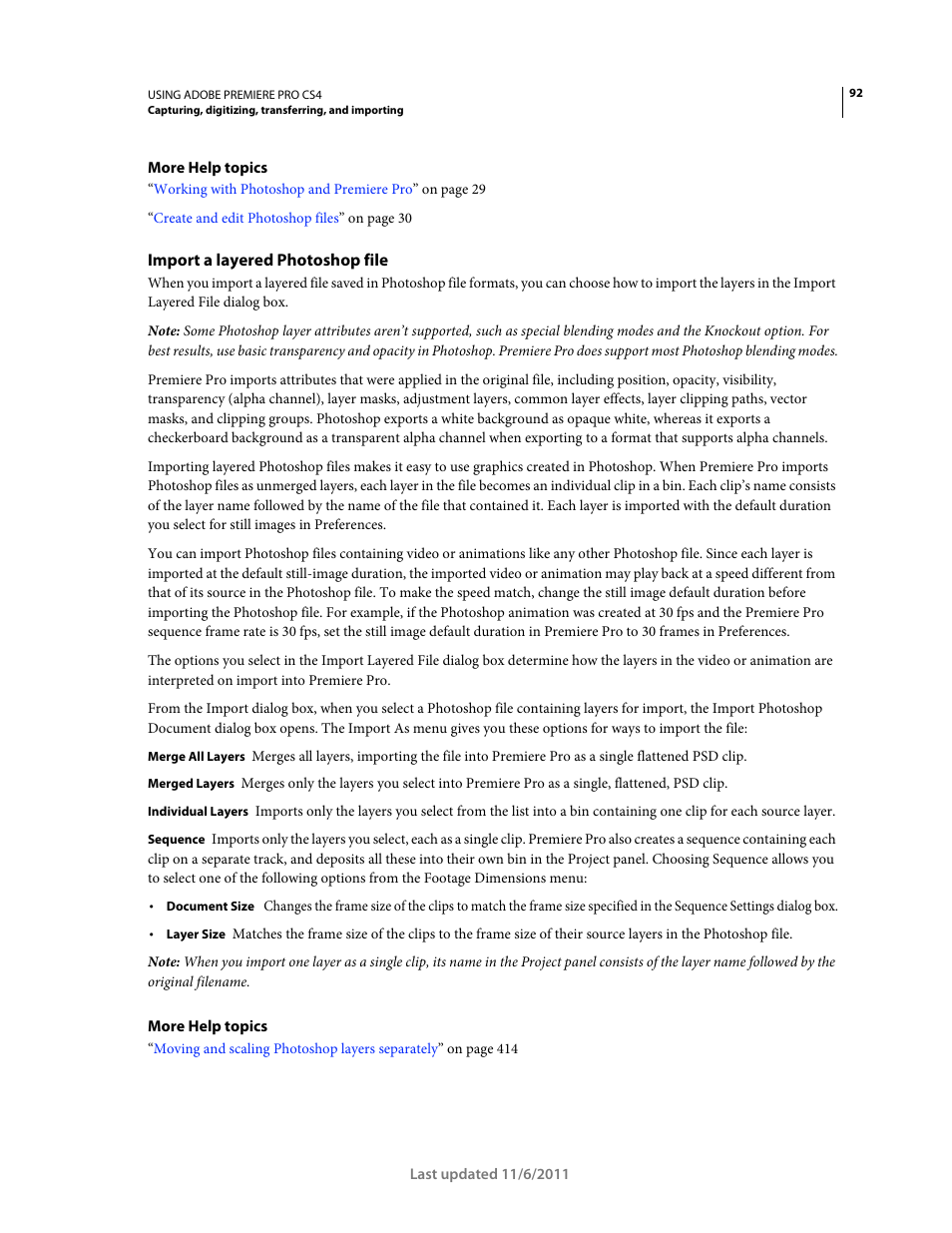 Import a layered photoshop file | Adobe Premiere Pro CS4 User Manual | Page 98 / 491