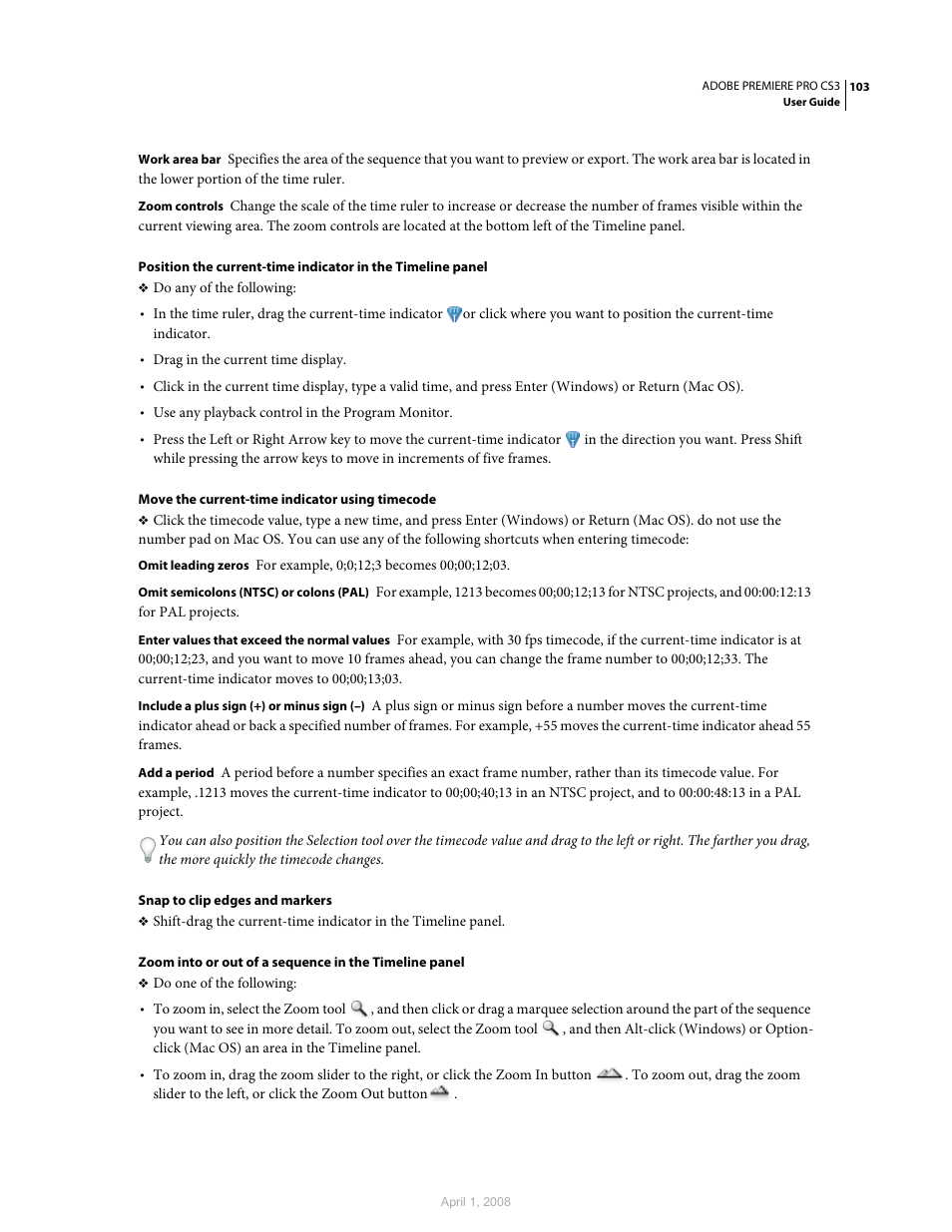 Adobe Premiere Pro CS3 User Manual | Page 109 / 455