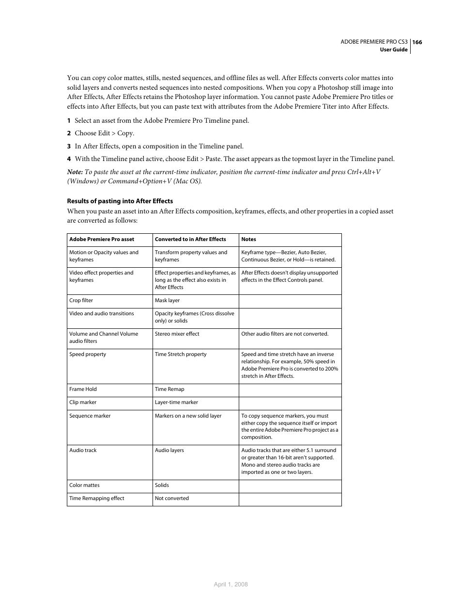 Adobe Premiere Pro CS3 User Manual | Page 172 / 455