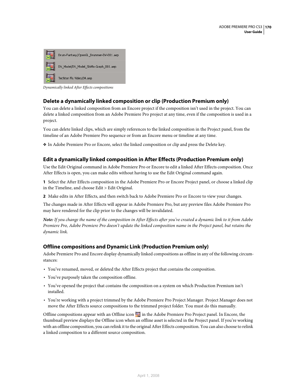 Adobe Premiere Pro CS3 User Manual | Page 176 / 455