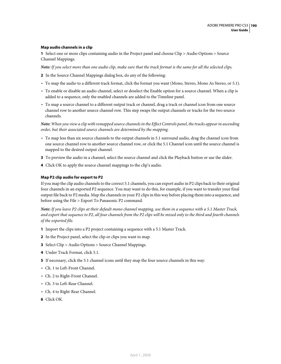 Adobe Premiere Pro CS3 User Manual | Page 196 / 455