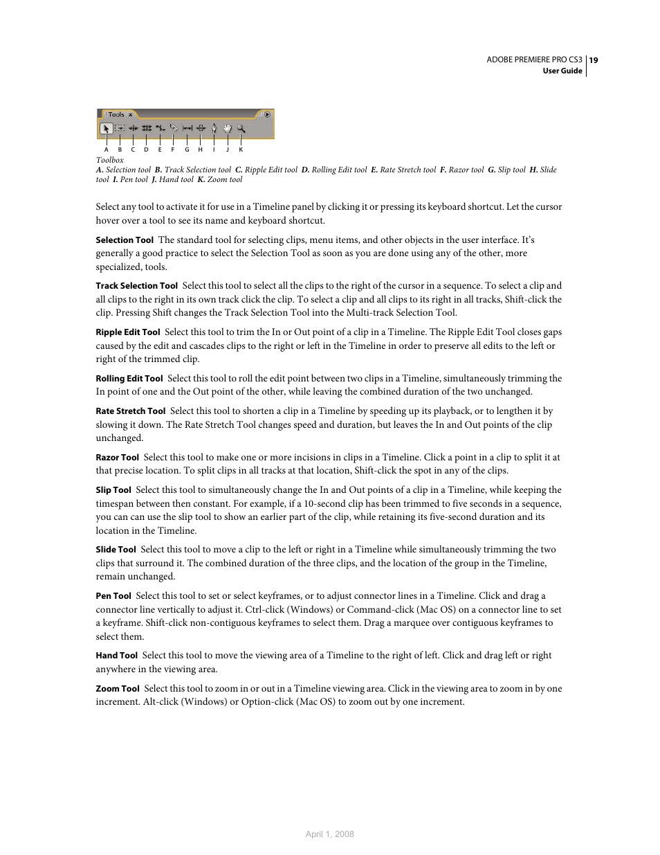 Adobe Premiere Pro CS3 User Manual | Page 25 / 455