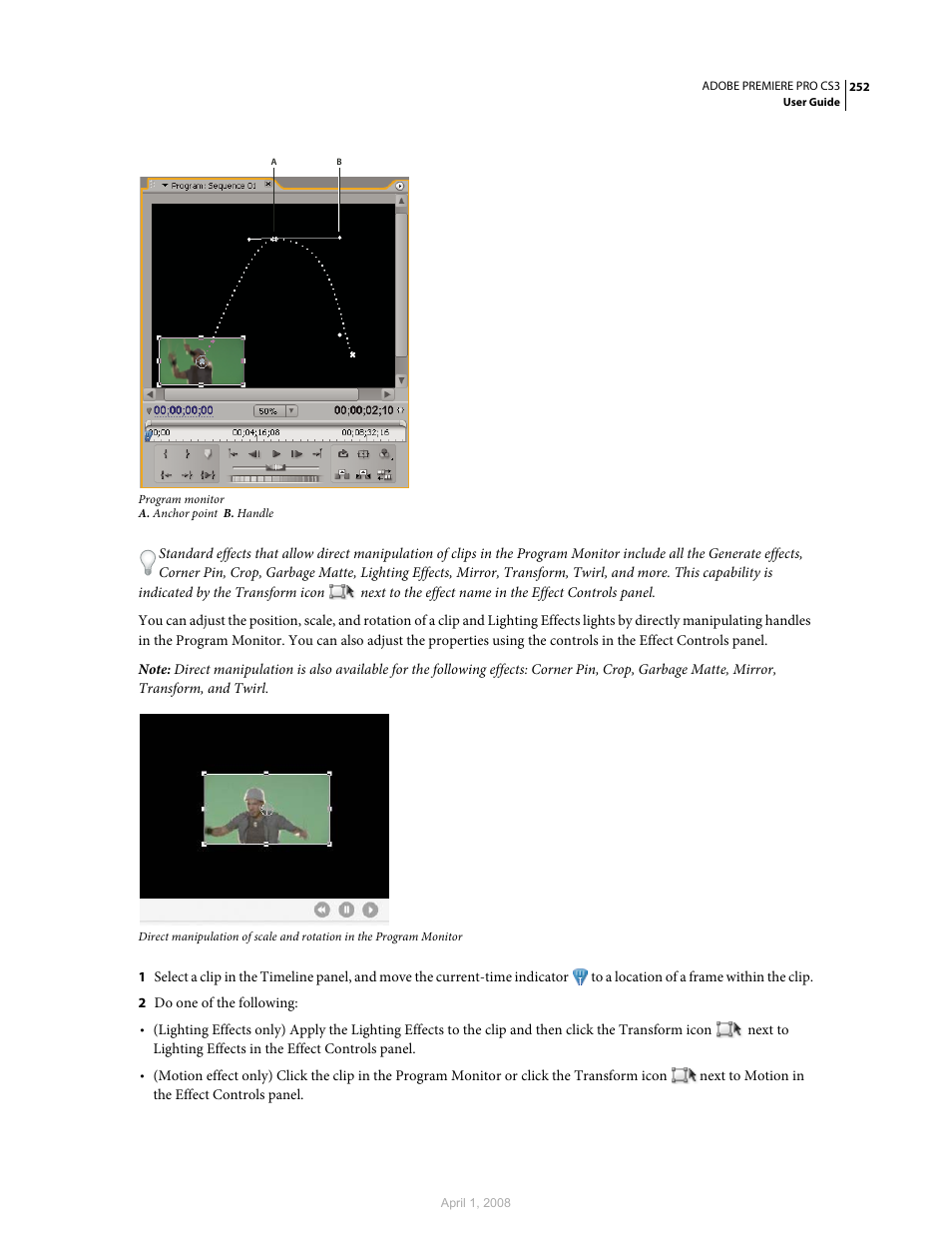 Adobe Premiere Pro CS3 User Manual | Page 258 / 455