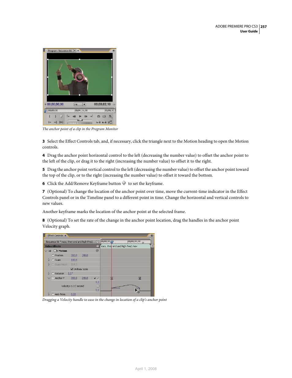 Adobe Premiere Pro CS3 User Manual | Page 263 / 455