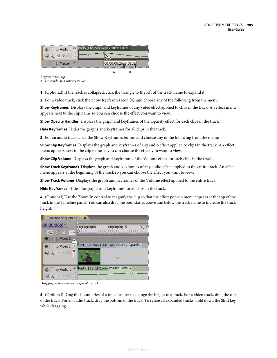Adobe Premiere Pro CS3 User Manual | Page 291 / 455