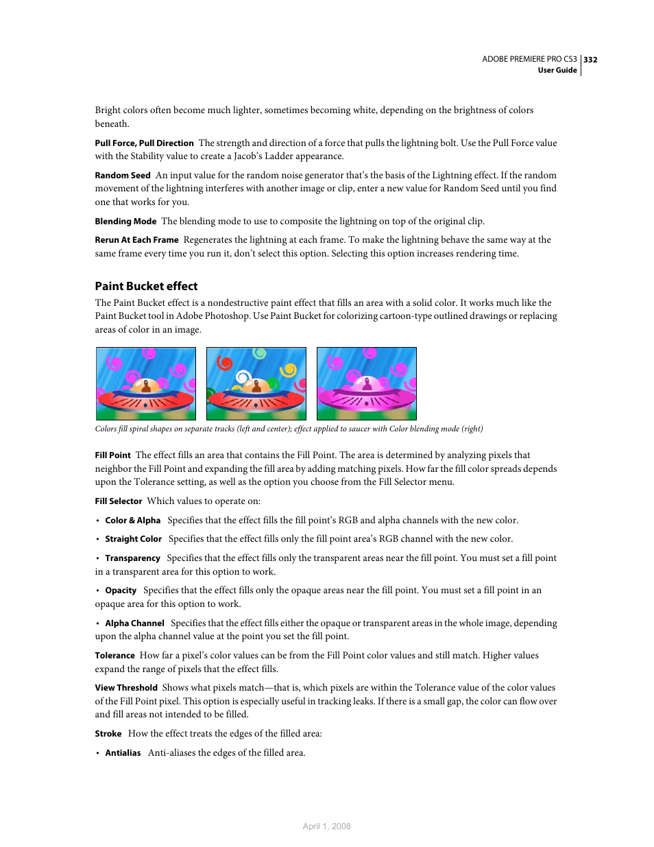 Paint bucket effect | Adobe Premiere Pro CS3 User Manual | Page 338 / 455
