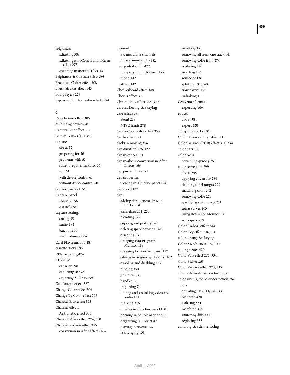 Adobe Premiere Pro CS3 User Manual | Page 444 / 455