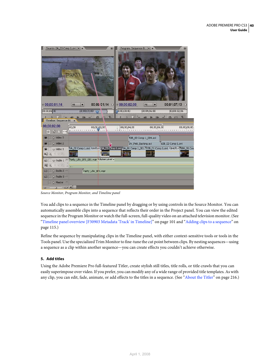 Adobe Premiere Pro CS3 User Manual | Page 46 / 455