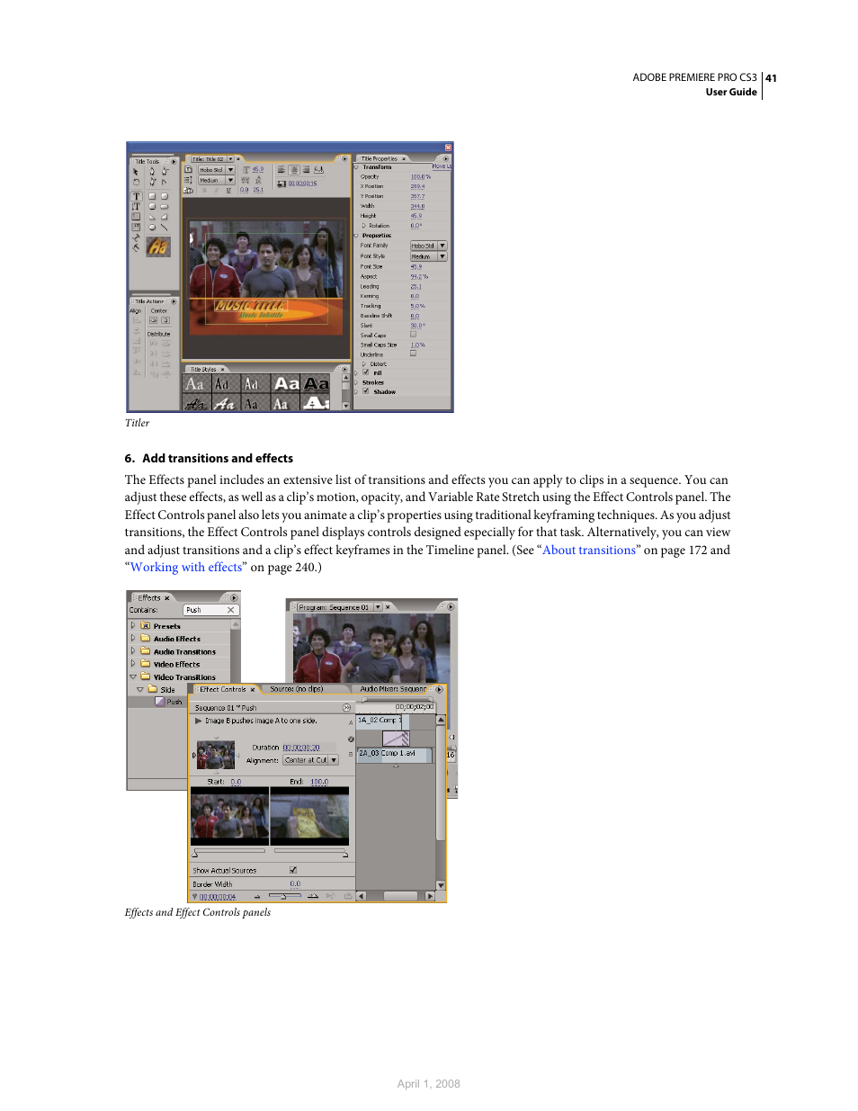 Adobe Premiere Pro CS3 User Manual | Page 47 / 455
