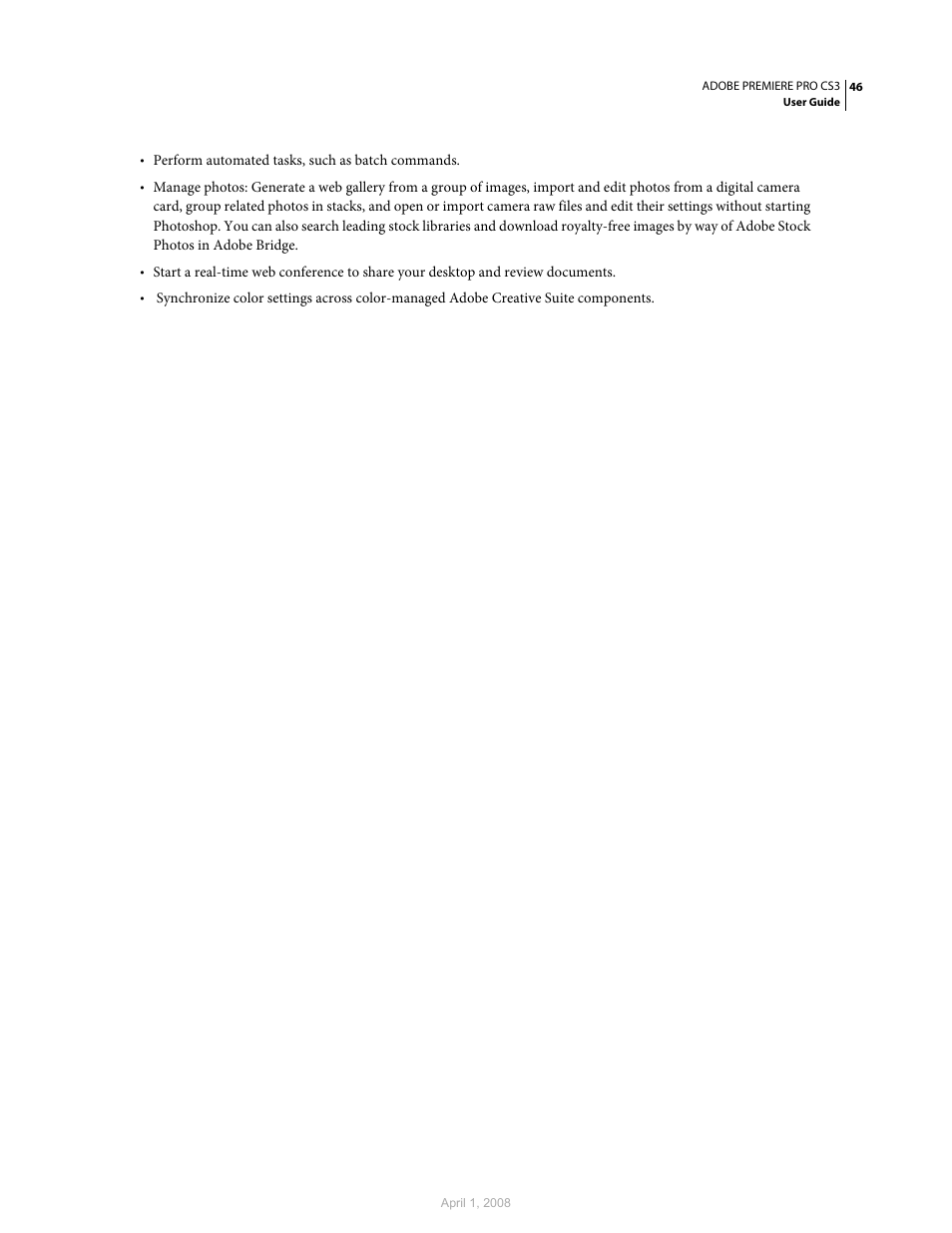 Adobe Premiere Pro CS3 User Manual | Page 52 / 455