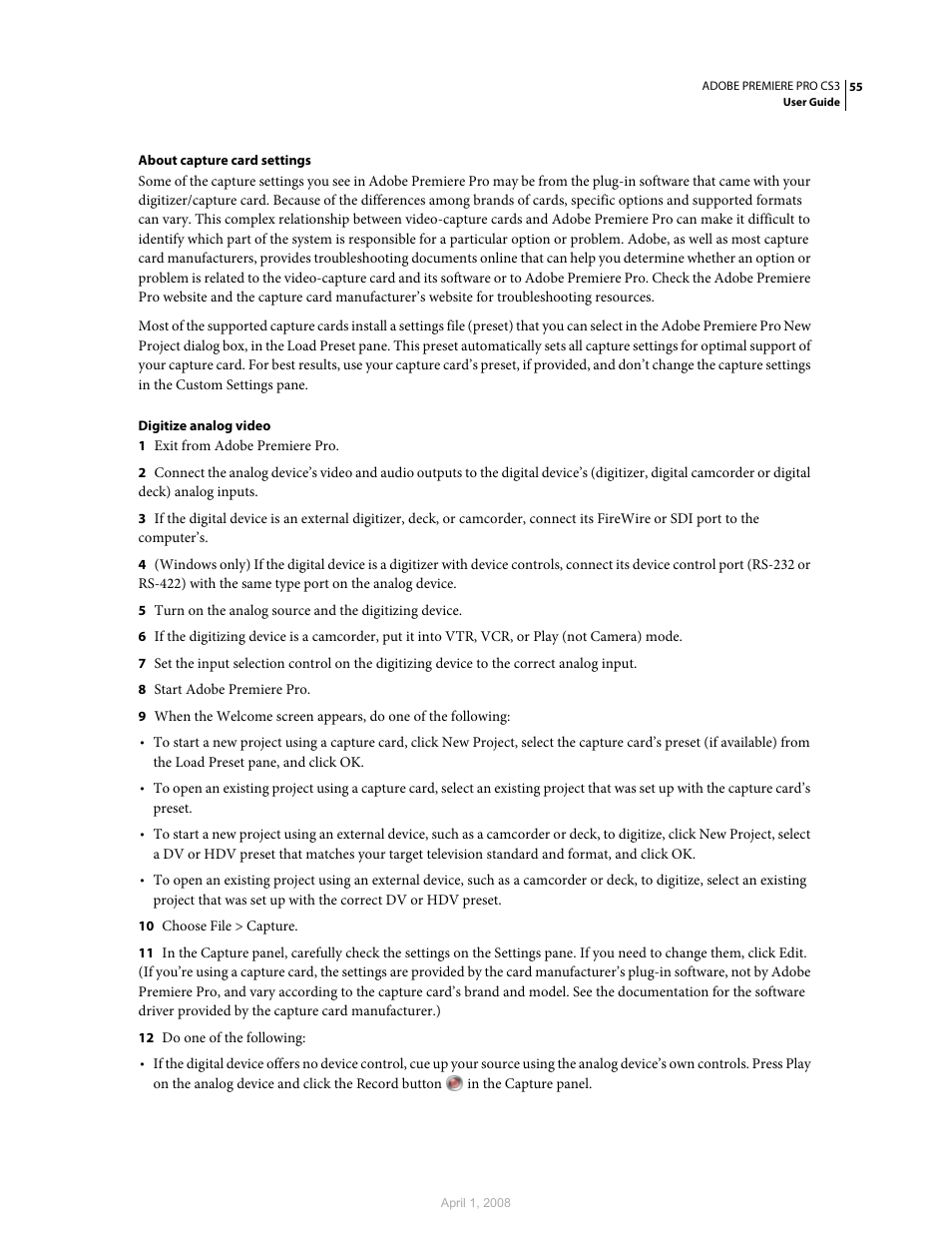 Adobe Premiere Pro CS3 User Manual | Page 61 / 455