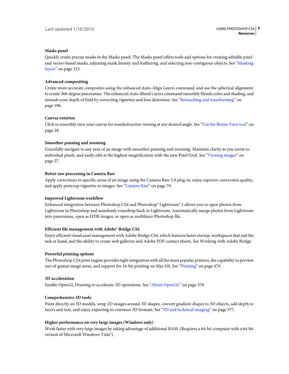 Adobe Photoshop CS4 User Manual | Page 12 / 707