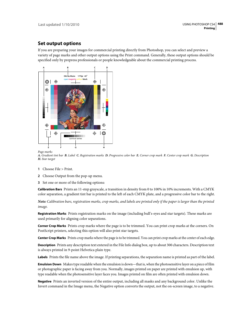 Set output options | Adobe Photoshop CS4 User Manual | Page 495 / 707