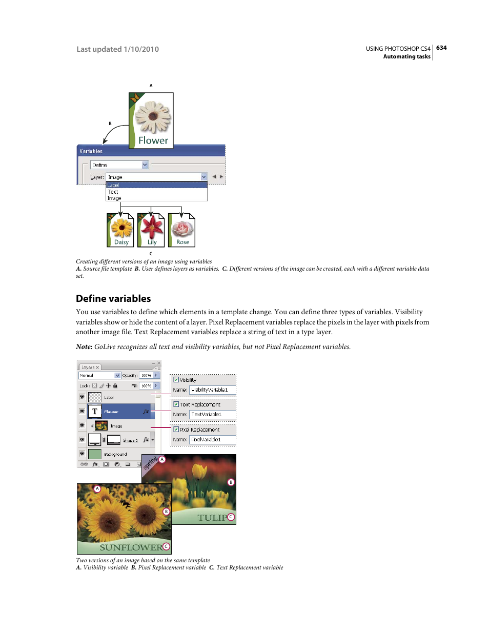 Define variables, Flower | Adobe Photoshop CS4 User Manual | Page 641 / 707