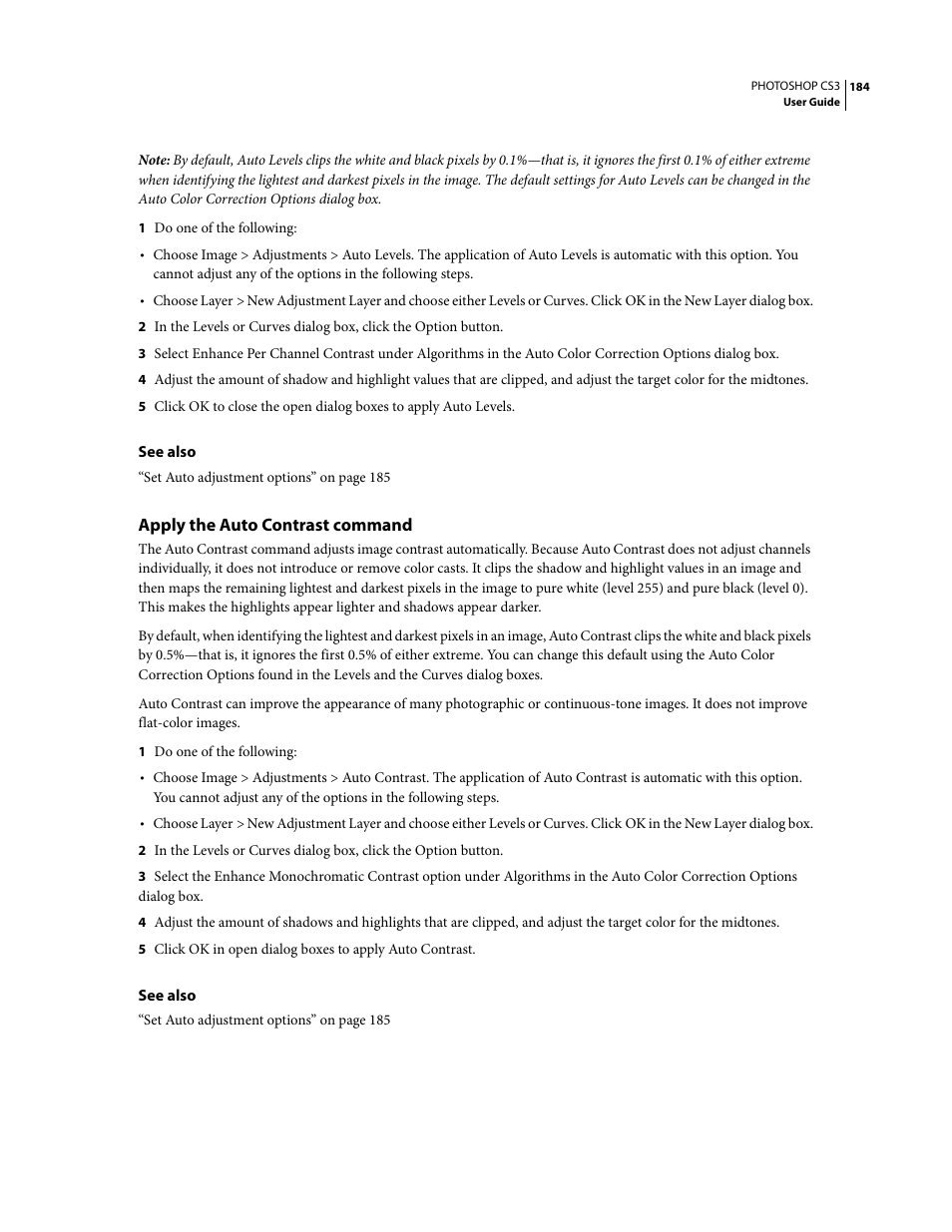 Apply the auto contrast command | Adobe Photoshop CS3 User Manual | Page 191 / 681