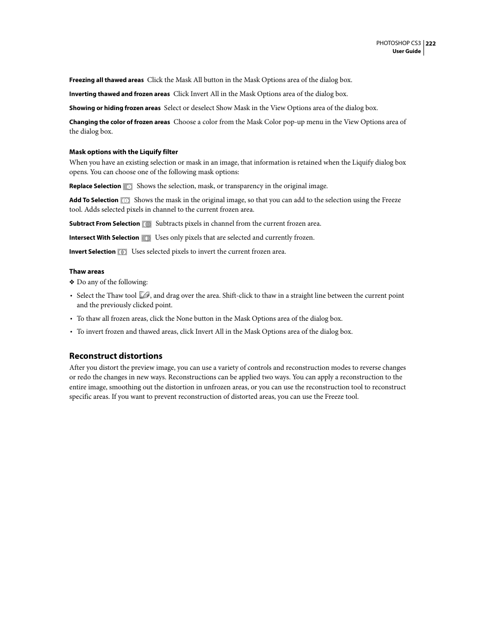 Reconstruct distortions | Adobe Photoshop CS3 User Manual | Page 229 / 681
