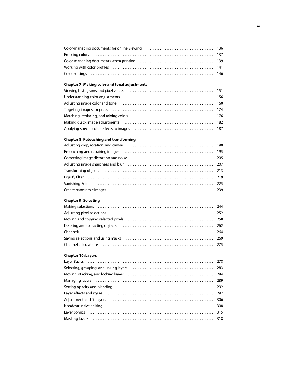 Adobe Photoshop CS3 User Manual | Page 4 / 681