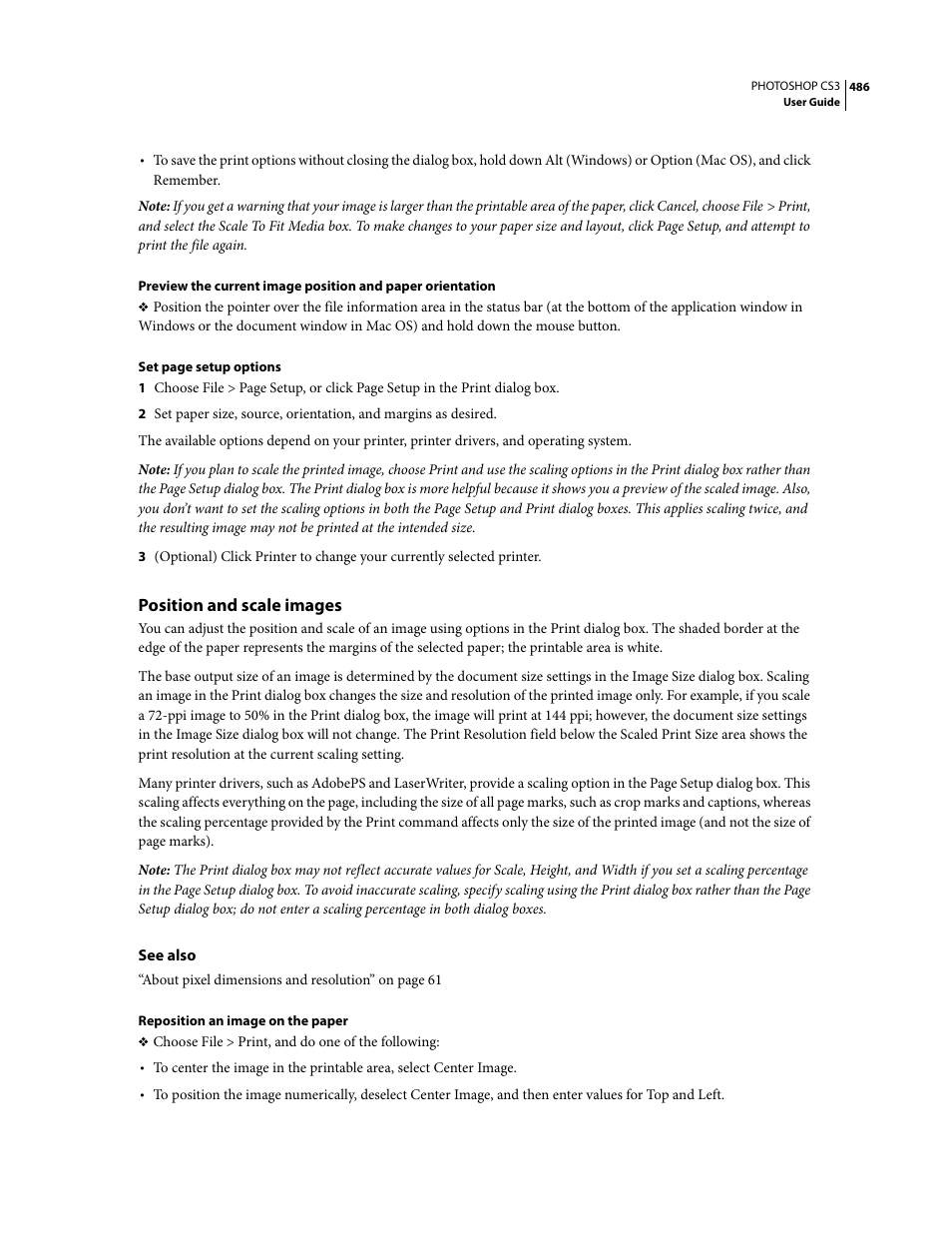 Position and scale images | Adobe Photoshop CS3 User Manual | Page 493 / 681