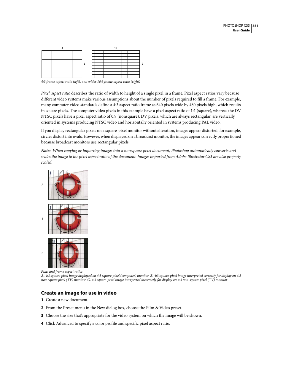 Create an image for use in video | Adobe Photoshop CS3 User Manual | Page 558 / 681