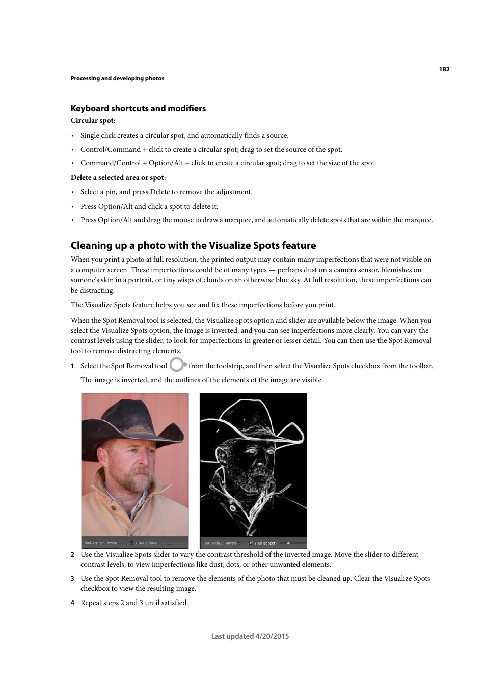 Keyboard shortcuts and modifiers | Adobe Photoshop Lightroom CC User Manual | Page 187 / 261