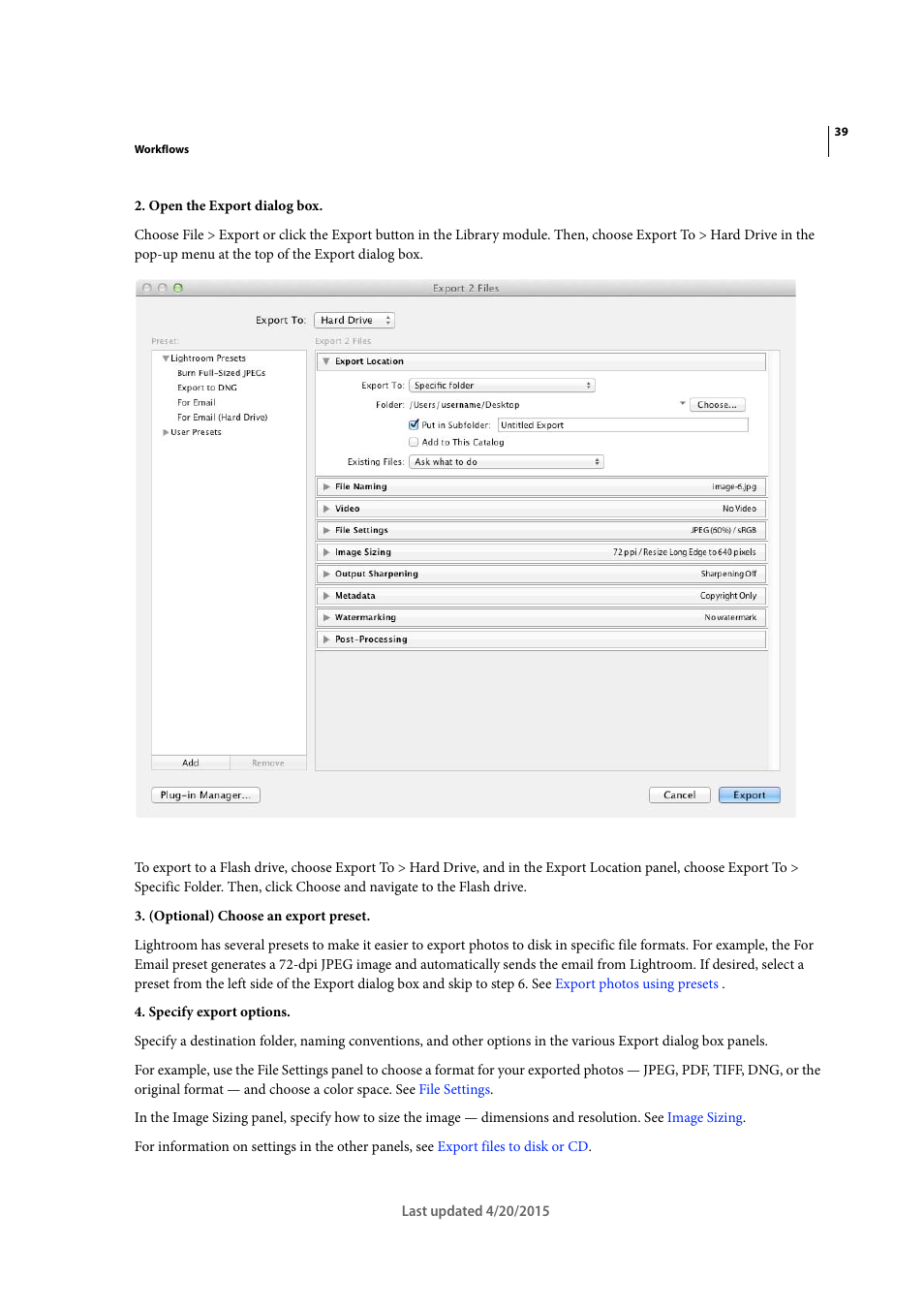 Adobe Photoshop Lightroom CC User Manual | Page 44 / 261