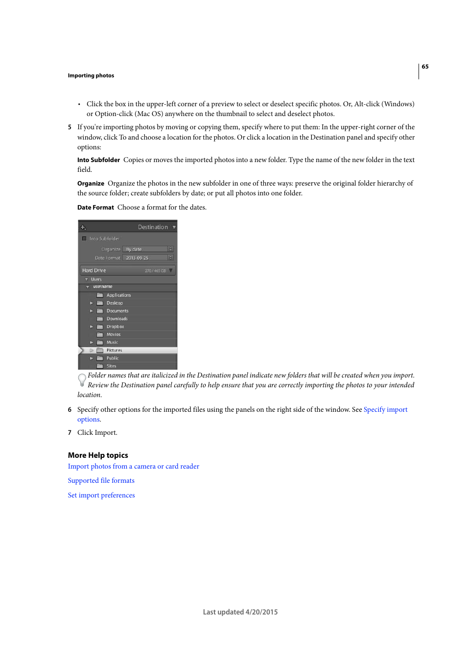 Adobe Photoshop Lightroom CC User Manual | Page 70 / 261