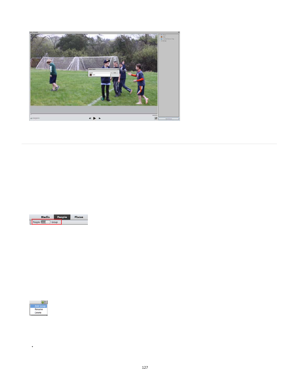 People groups and managing photos | Adobe Elements Organizer 12 User Manual | Page 130 / 238