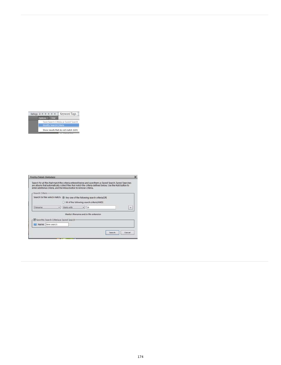 Remove a saved search | Adobe Elements Organizer 12 User Manual | Page 177 / 238
