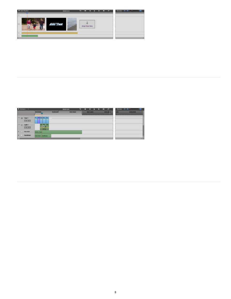 Expert view timeline action bar, Expert view timeline, Action bar | Adobe Premiere Elements 12 User Manual | Page 12 / 319