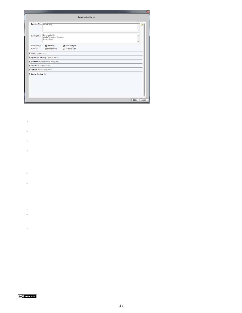 Edit an instant movie | Adobe Premiere Elements 12 User Manual | Page 37 / 319