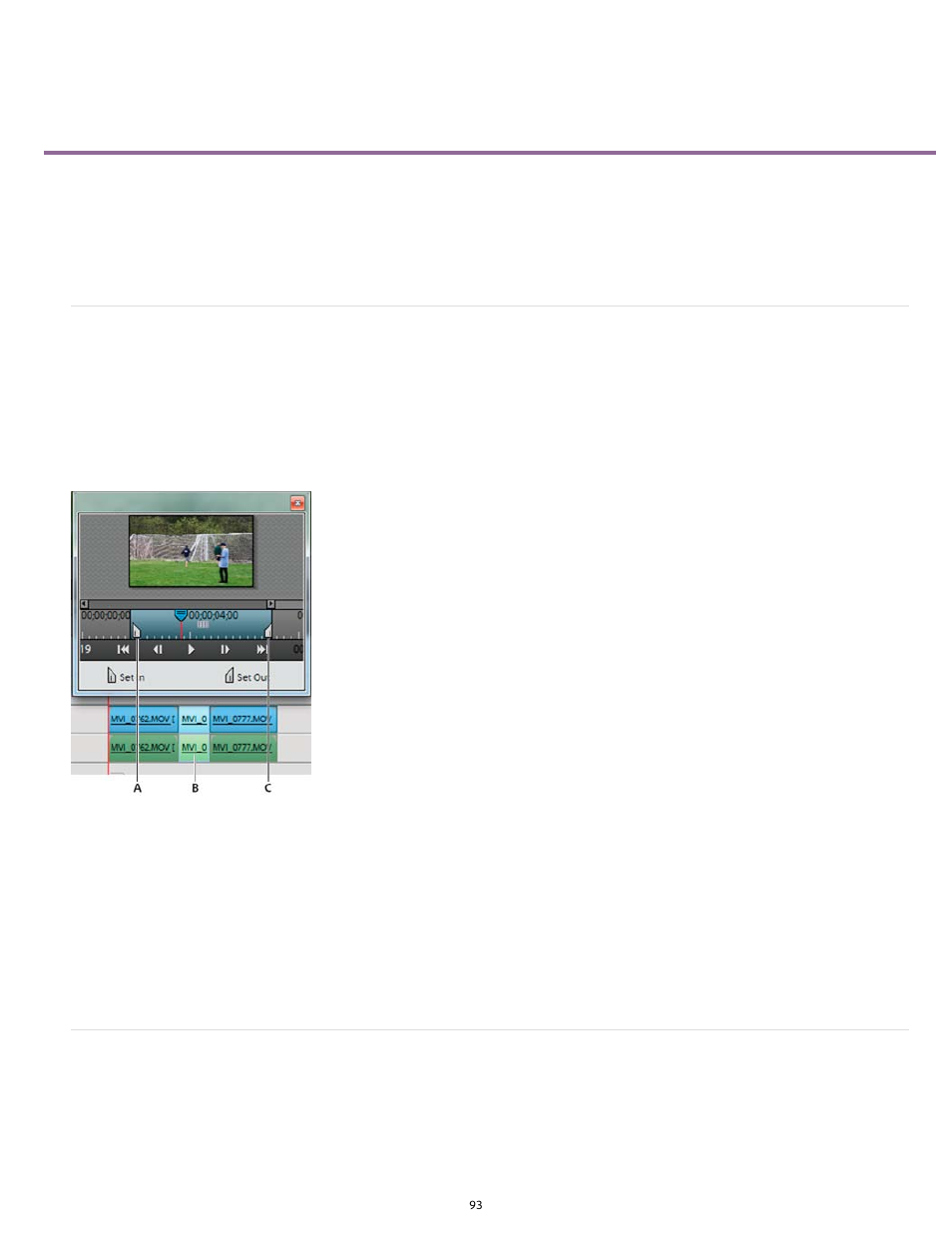 Trimming clips | Adobe Premiere Elements 12 User Manual | Page 97 / 319