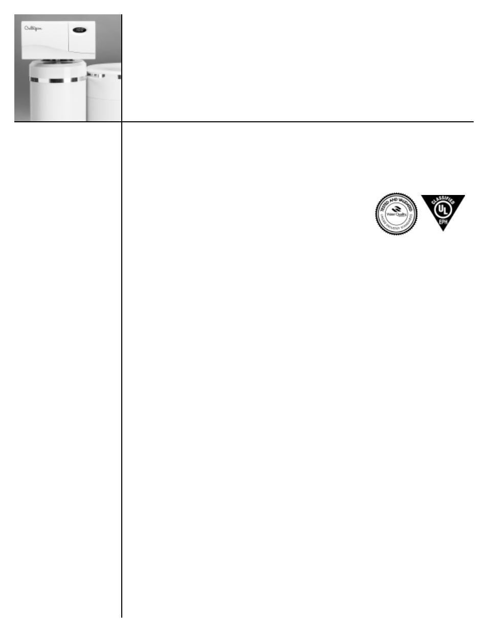 Culligan Silver SeriesTM User Manual | Page 2 / 28