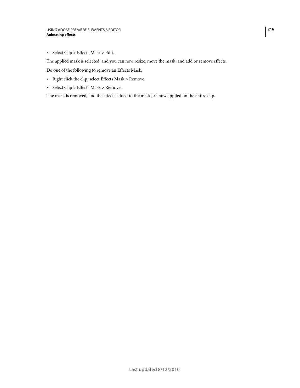 Adobe Premiere Elements 8 User Manual | Page 221 / 313