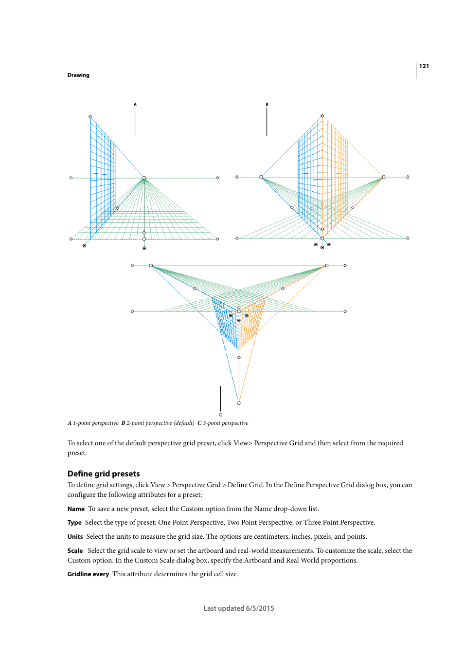 Define grid presets | Adobe Illustrator CC 2015 User Manual | Page 126 / 556