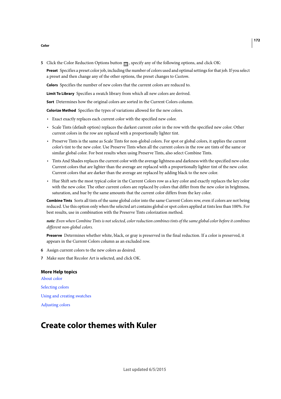 Create color themes with kuler | Adobe Illustrator CC 2015 User Manual | Page 177 / 556
