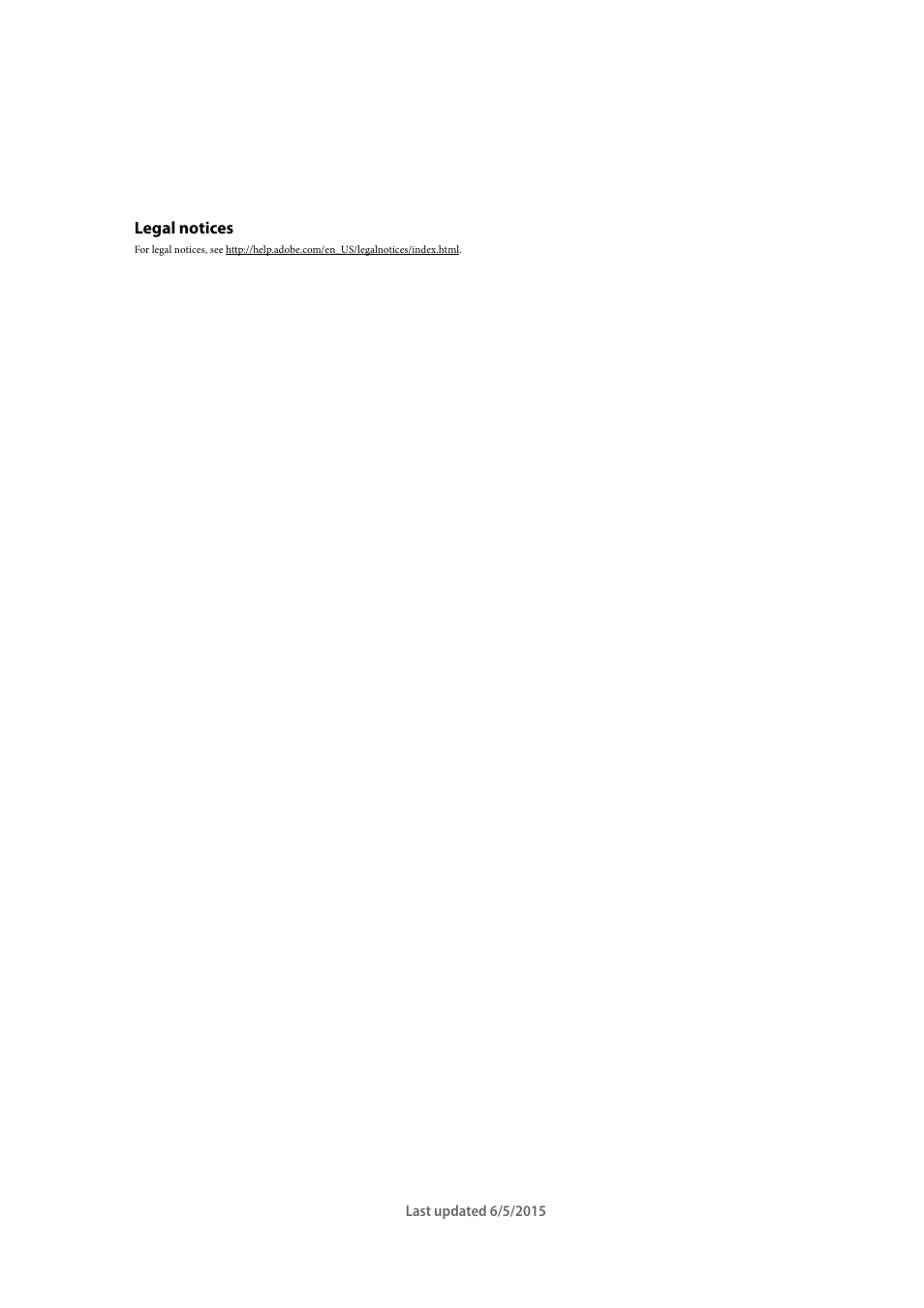 Legal notices | Adobe Illustrator CC 2015 User Manual | Page 2 / 556