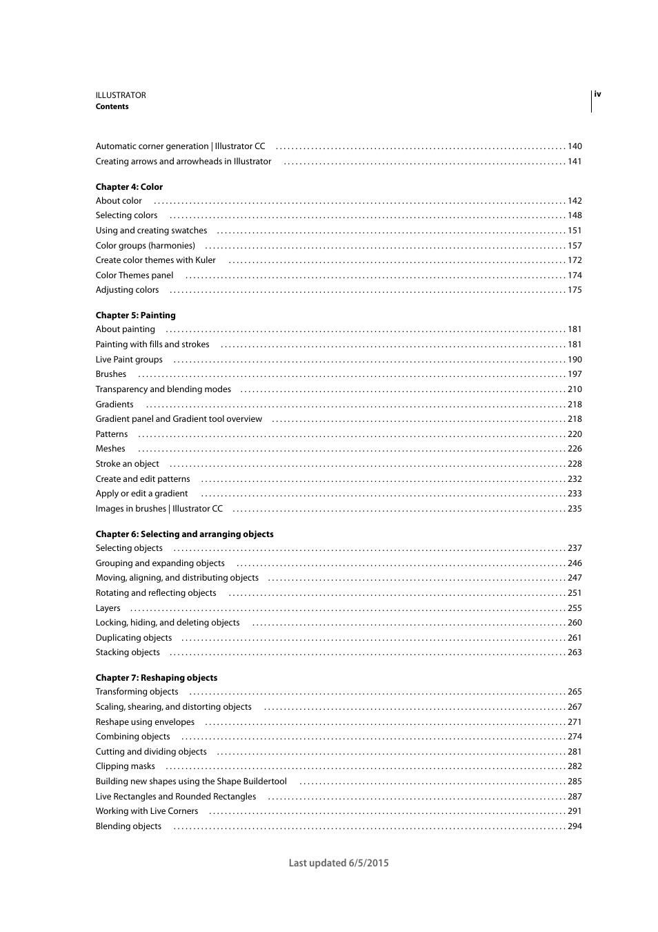 Adobe Illustrator CC 2015 User Manual | Page 4 / 556