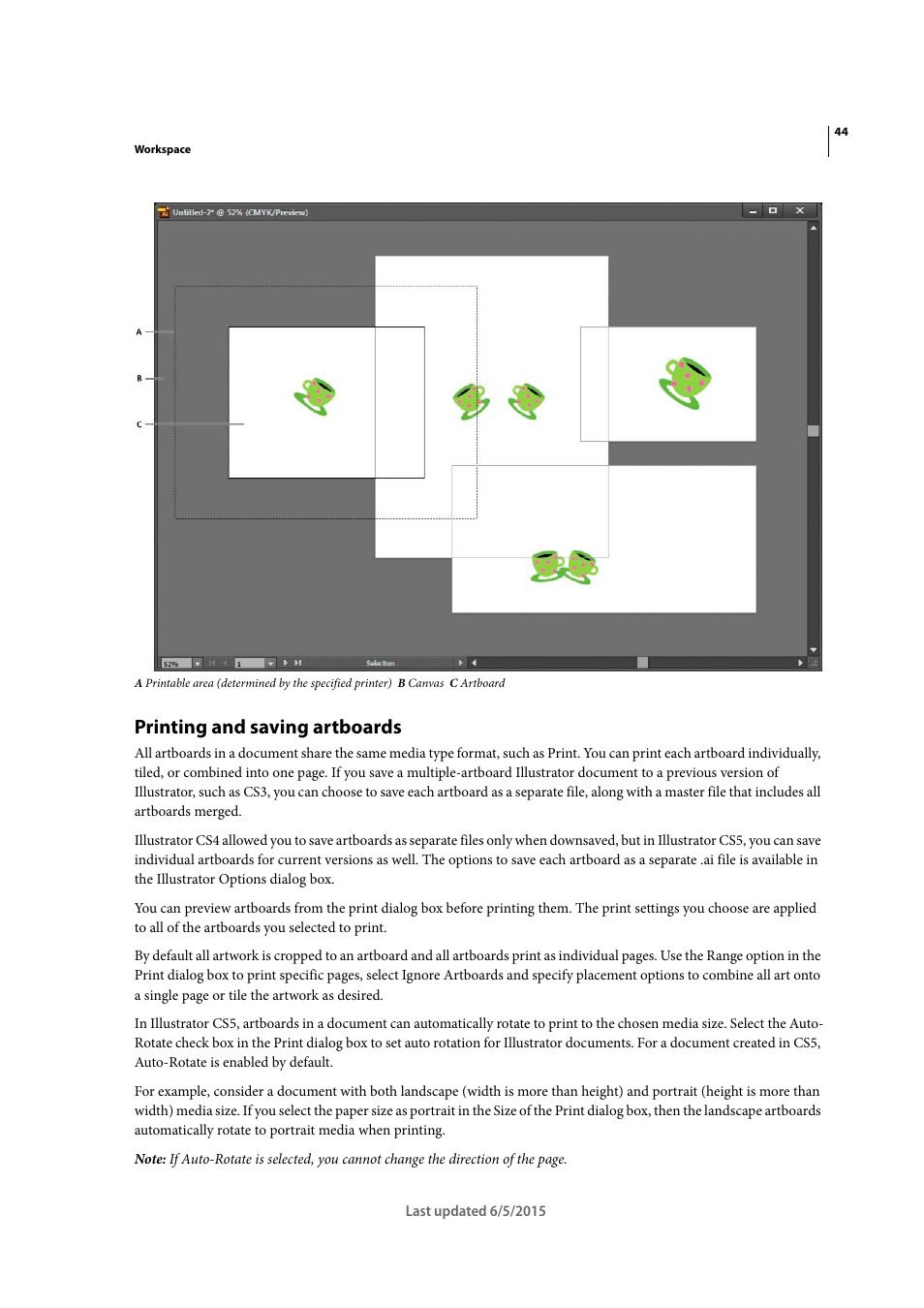 Printing and saving artboards | Adobe Illustrator CC 2015 User Manual | Page 49 / 556