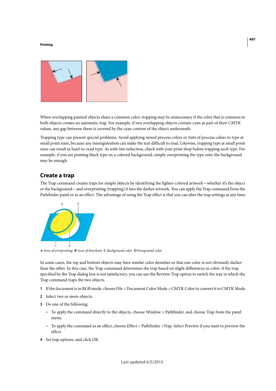 Create a trap | Adobe Illustrator CC 2015 User Manual | Page 502 / 556