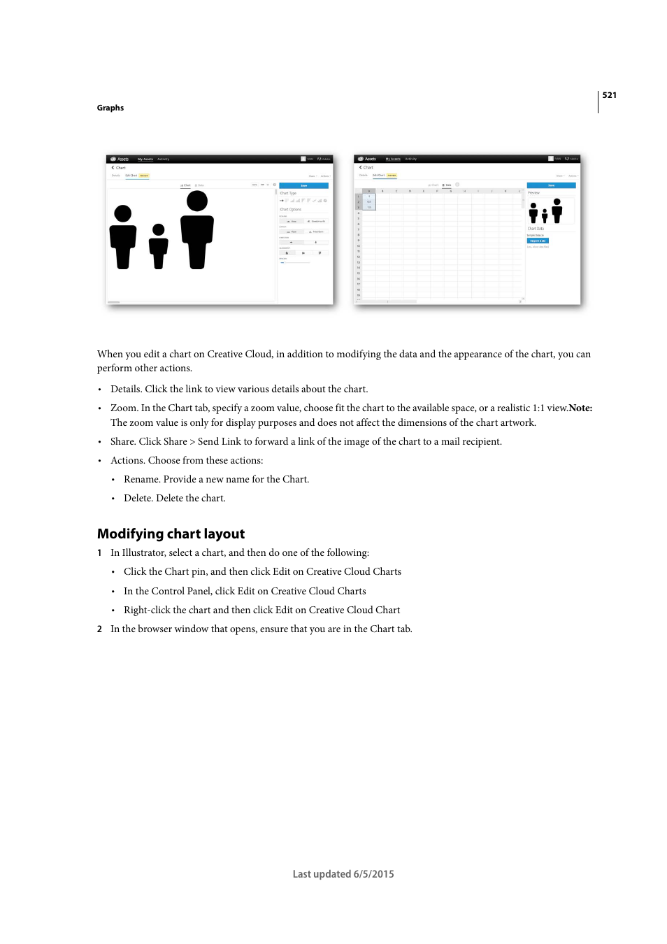 Modifying chart layout | Adobe Illustrator CC 2015 User Manual | Page 526 / 556