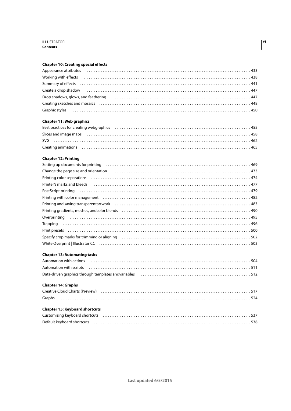 Adobe Illustrator CC 2015 User Manual | Page 6 / 556