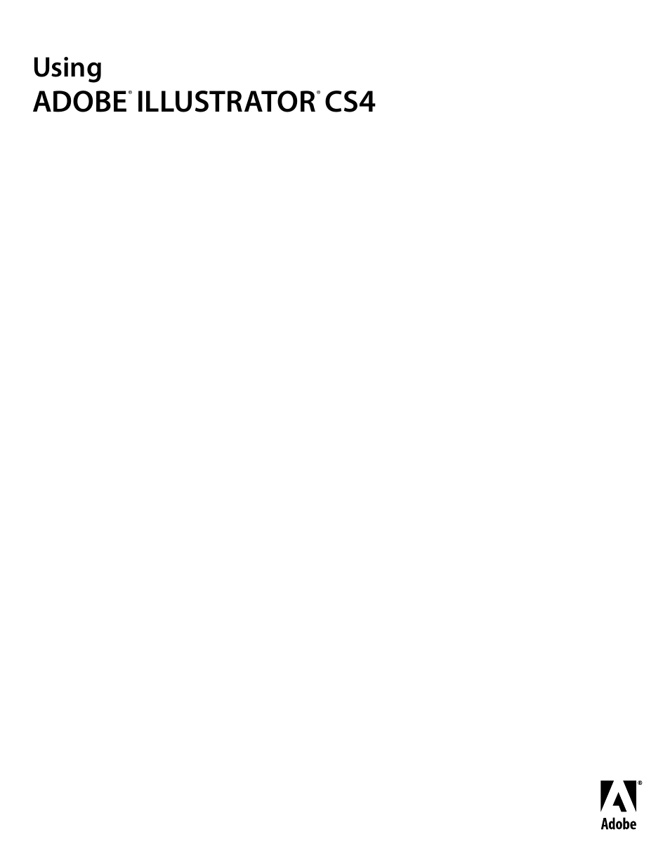 Adobe Illustrator CS4 User Manual | 499 pages