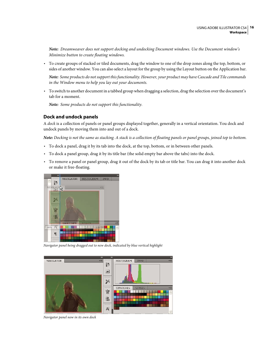 Dock and undock panels | Adobe Illustrator CS4 User Manual | Page 23 / 499