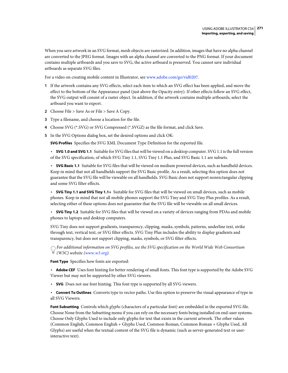 Adobe Illustrator CS4 User Manual | Page 278 / 499